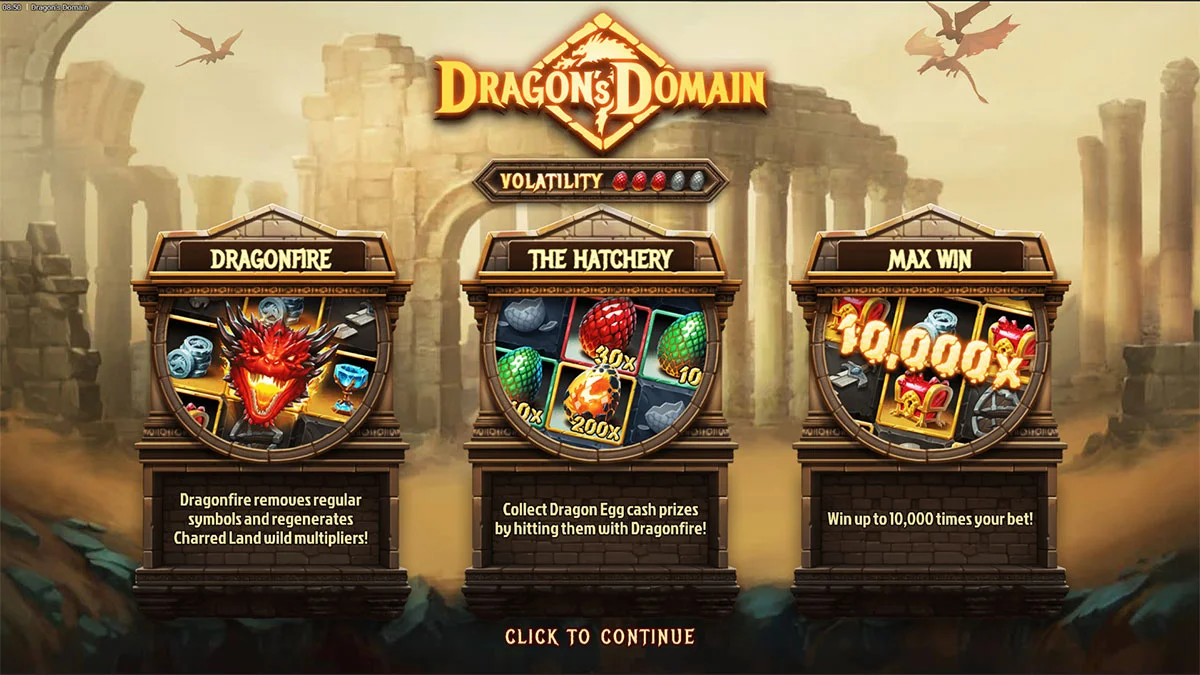 Dragon’s Domain Homescreen