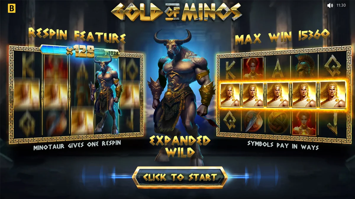 Gold of Minos Homescreen