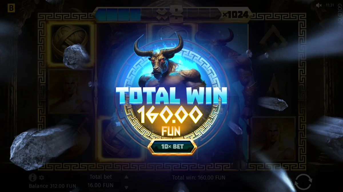 Gold of Minos Win