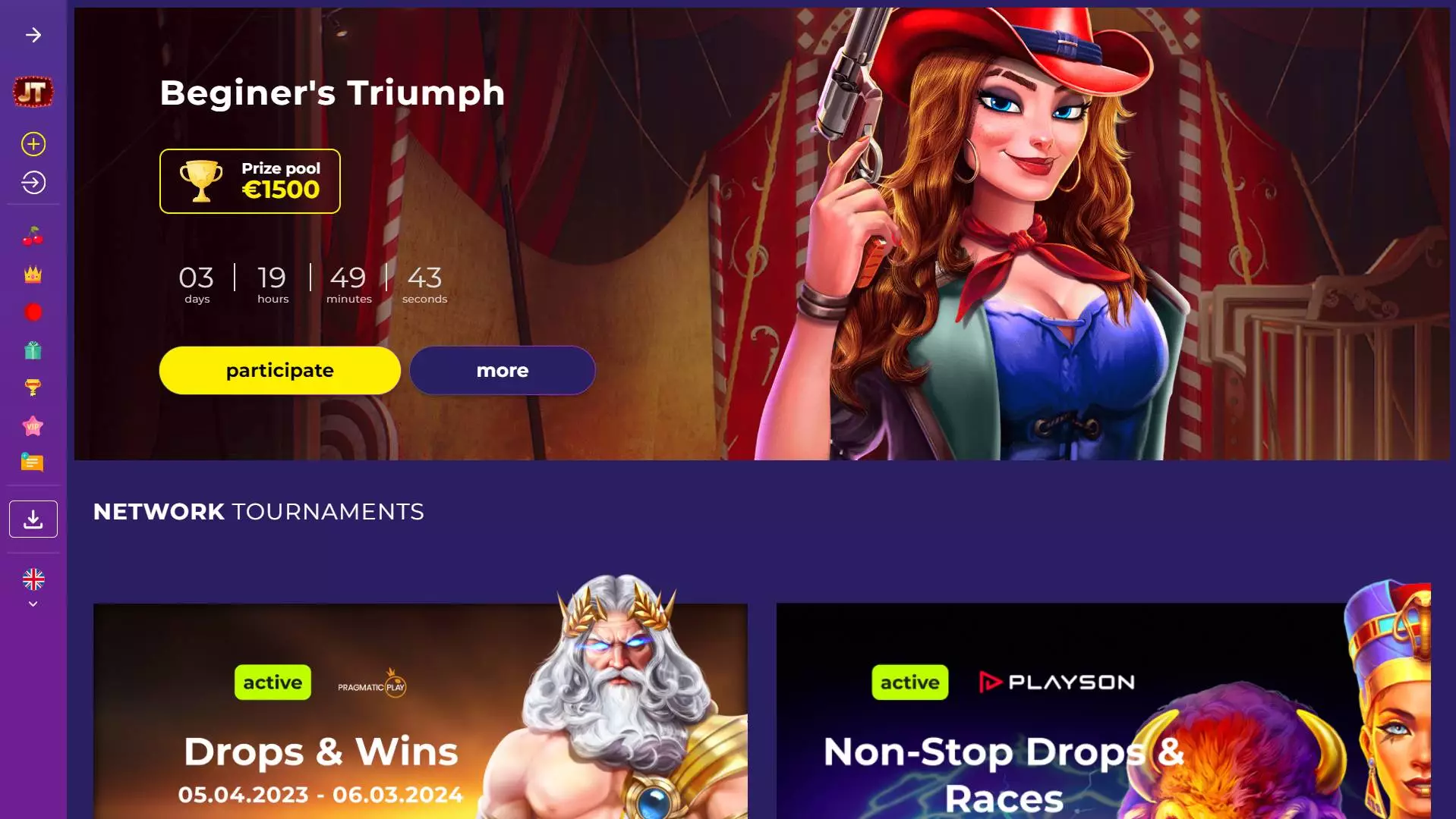 Jacktop Casino Tournaments