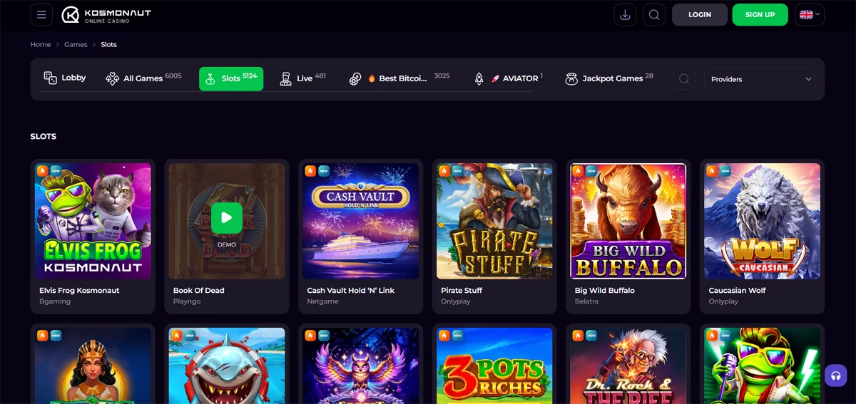 Kosmonaut Casino Slots