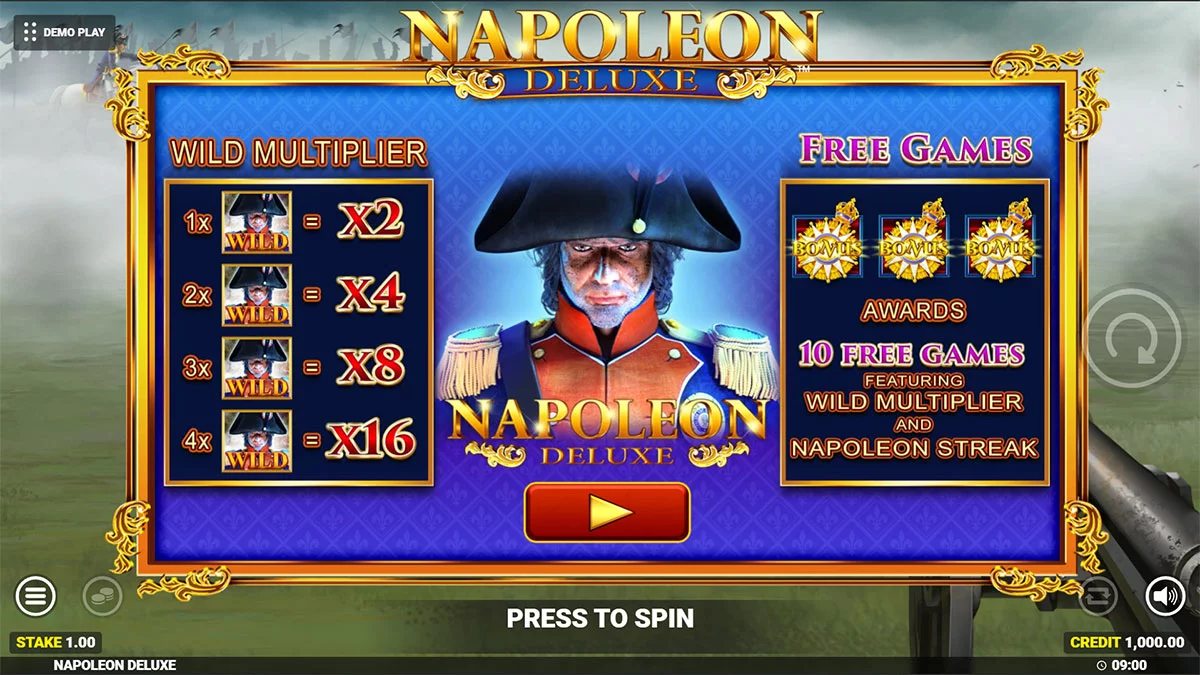 Napoleon Deluxe Homescreen