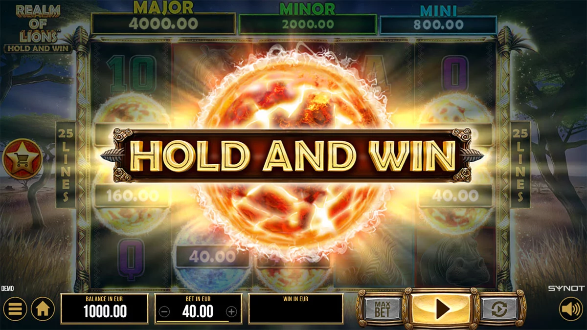 Realm of Lions Hold and Win Hold and Win