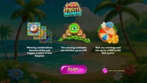 STICKY FRUIT MADNESS Homescreen