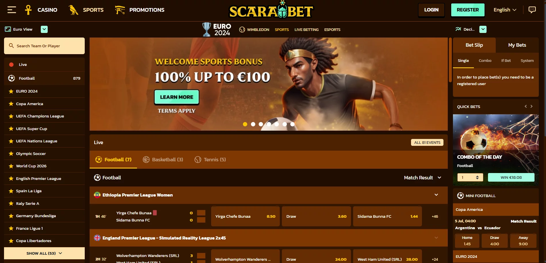 Scarabet Casino Sportsbook
