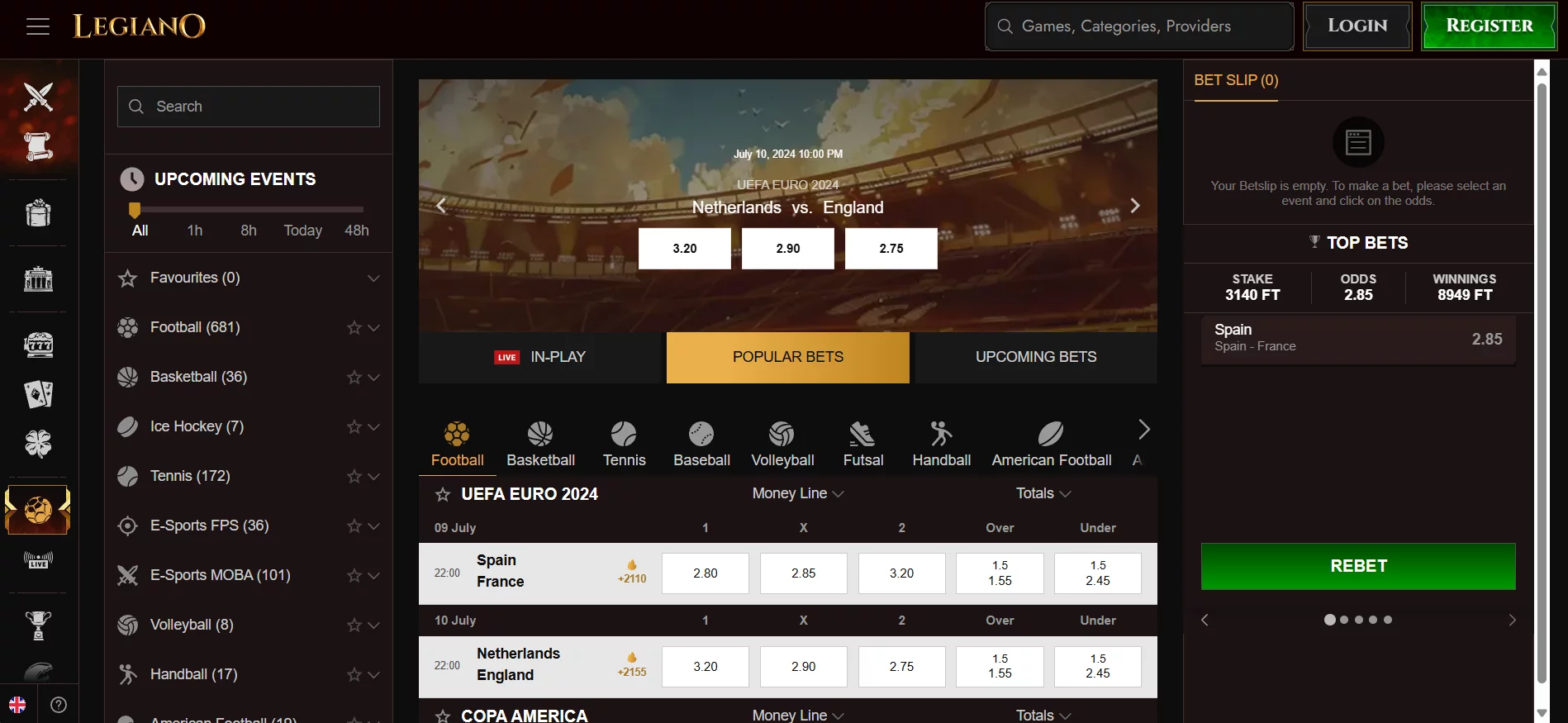 Legiano Casino Sportsbook