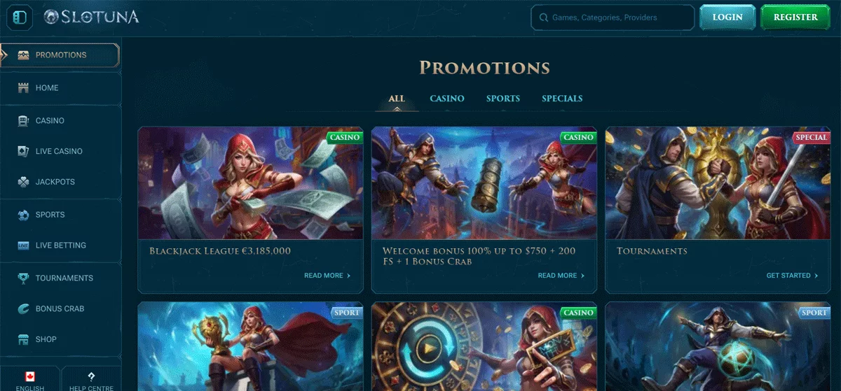 Slotuna Casino Promotions