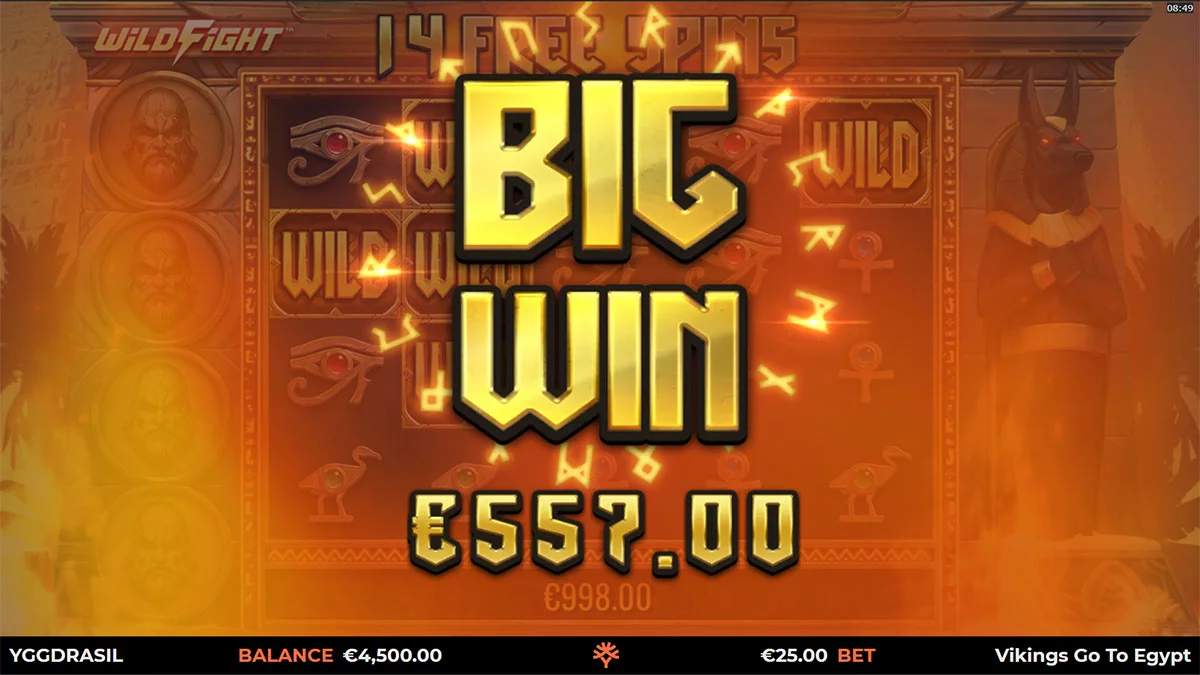 Vikings Go To Egypt Wild Fight BigWin