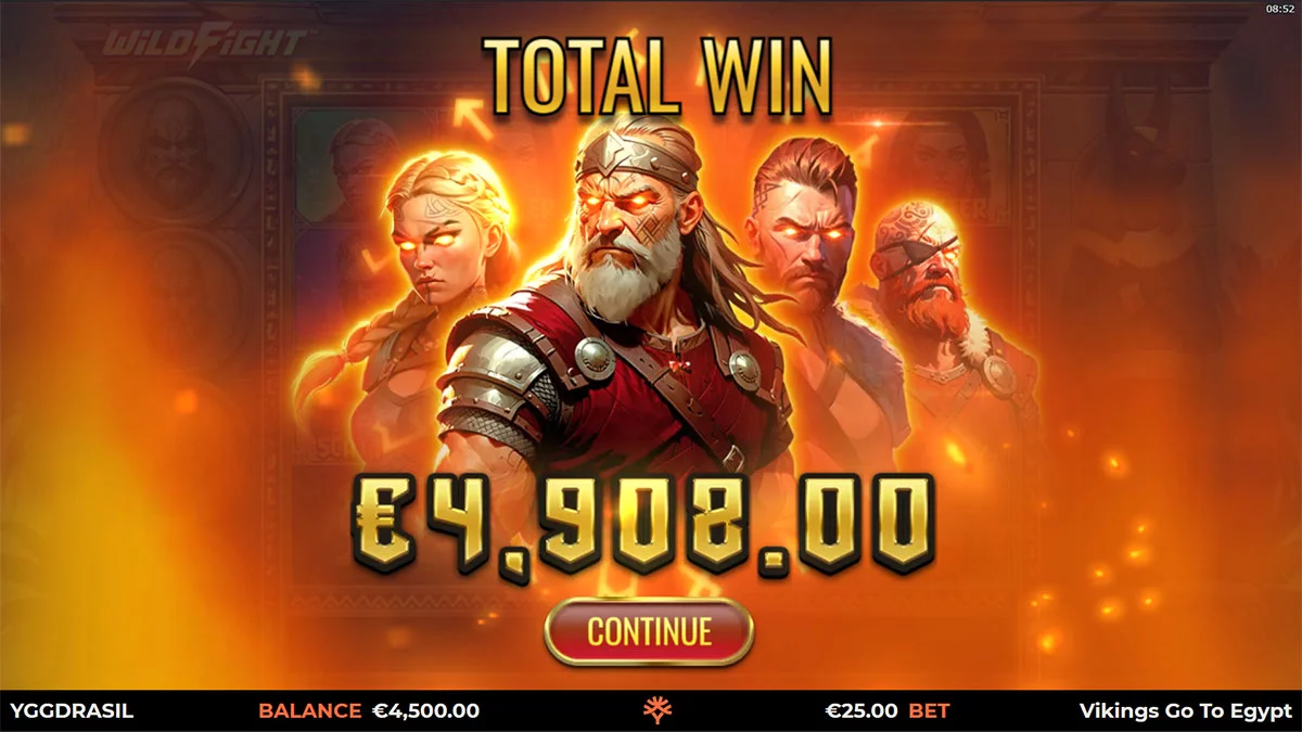 Vikings Go To Egypt Wild Fight Total