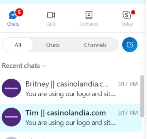 Examples of Fake CasinoLandia Accounts