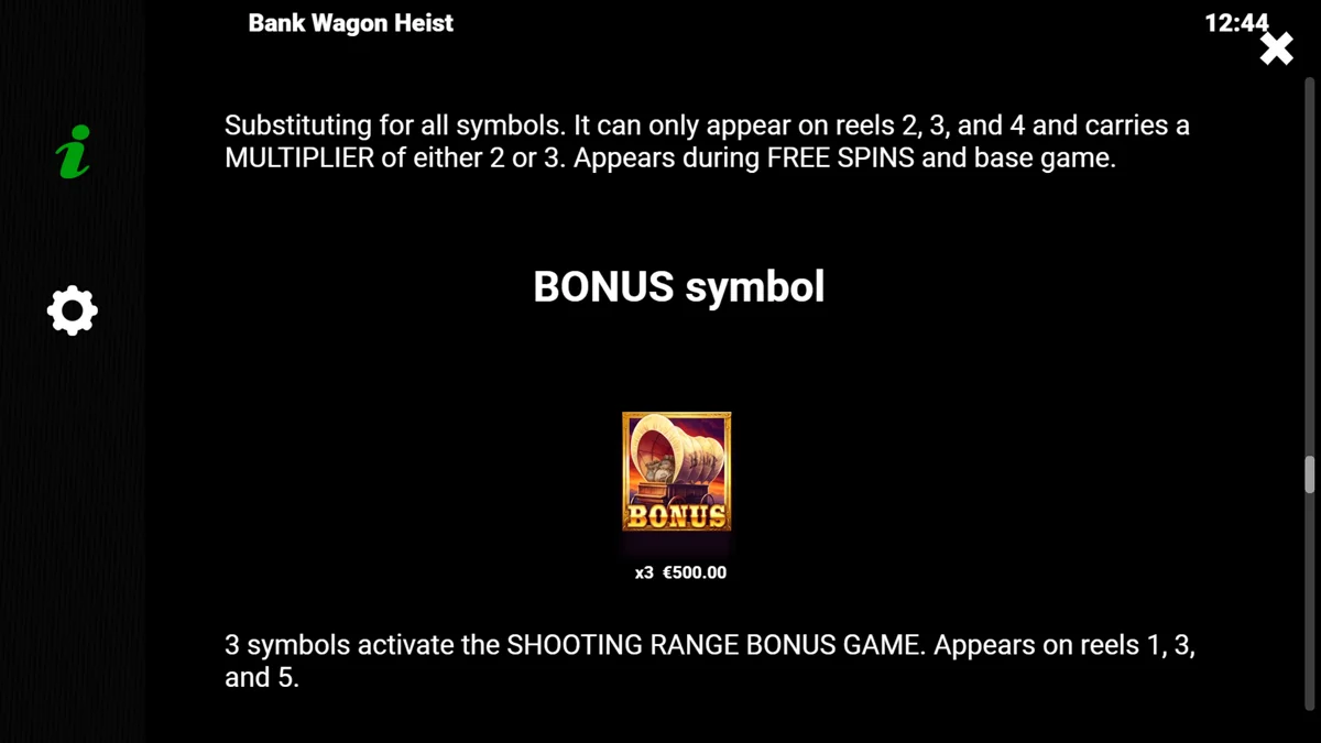 Bank Wagon Heist Bonus Symbols