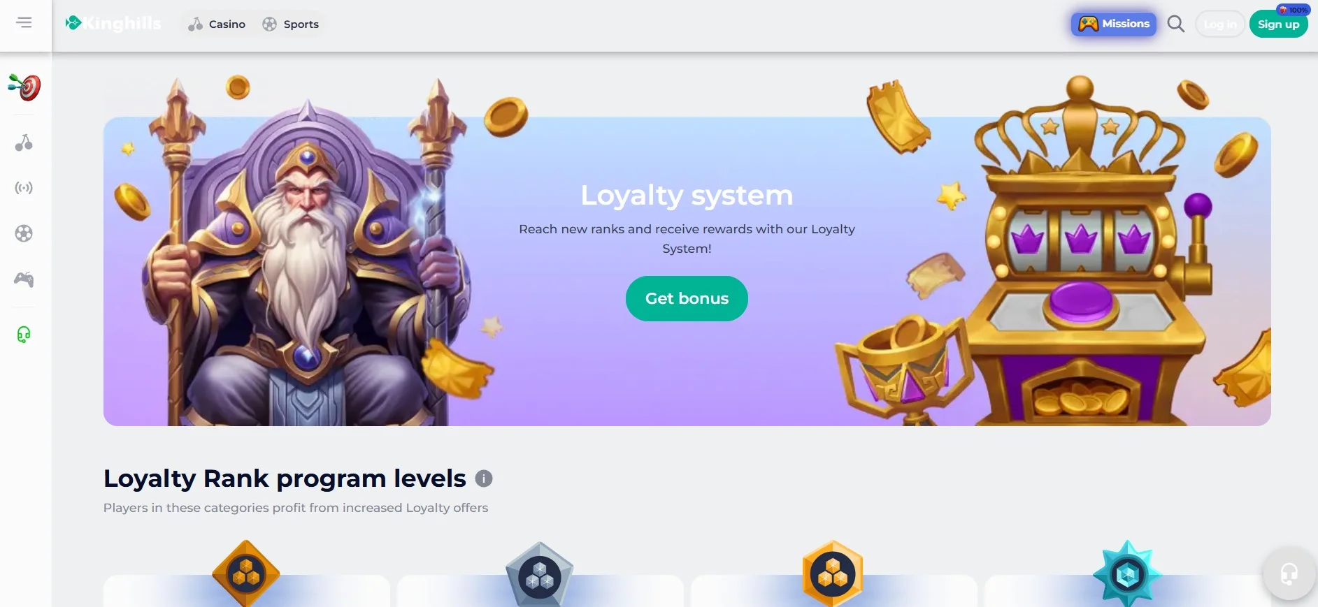 Kinghills Casino VIP Program