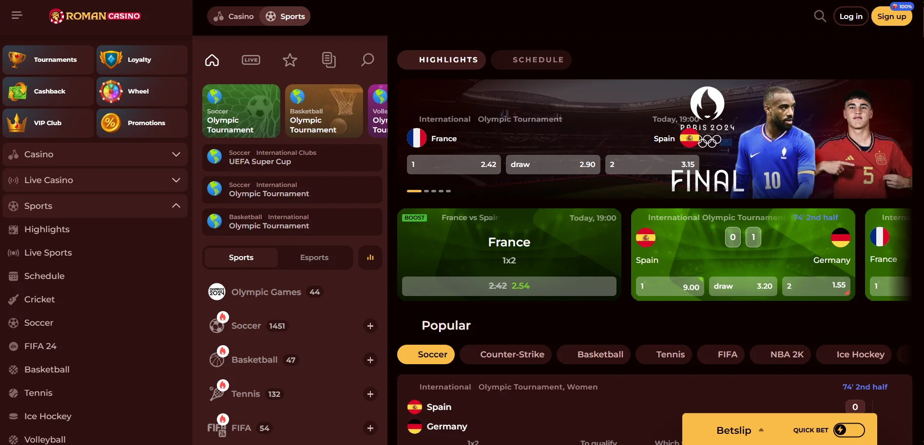 Roman Casino Sportsbook