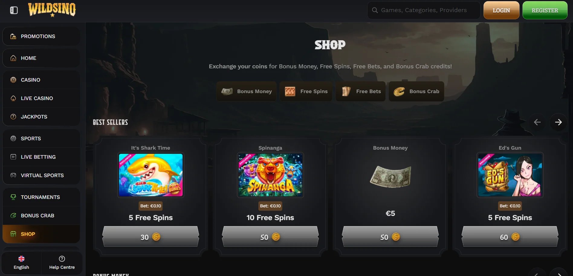 Wildsino Casino Shop