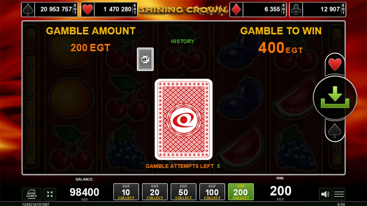 Shining Crown Gamble