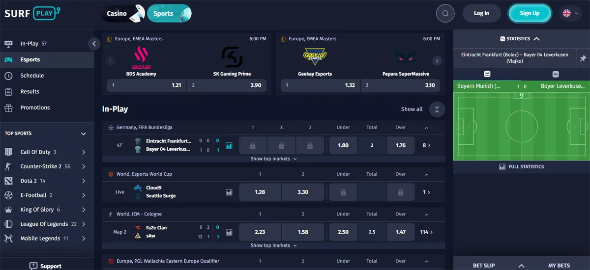 Surfplay Casino Esports