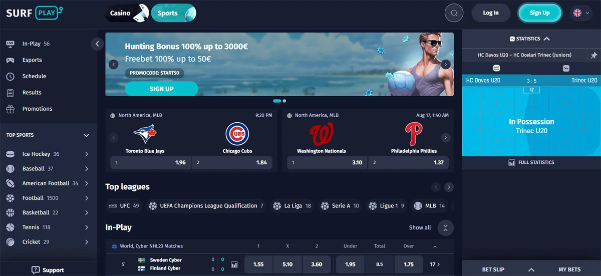 Surfplay Casino Sportsbook