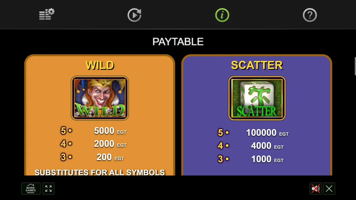 40 Super Dice Special Symbols