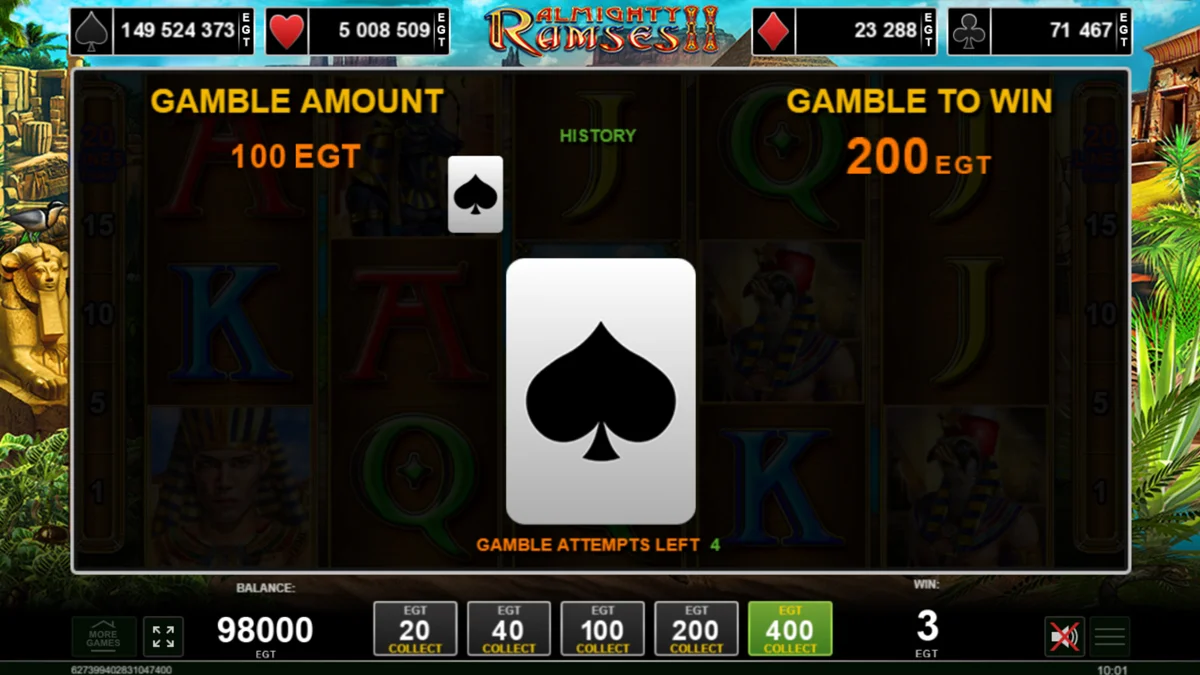 Almighty Ramses II Gamble