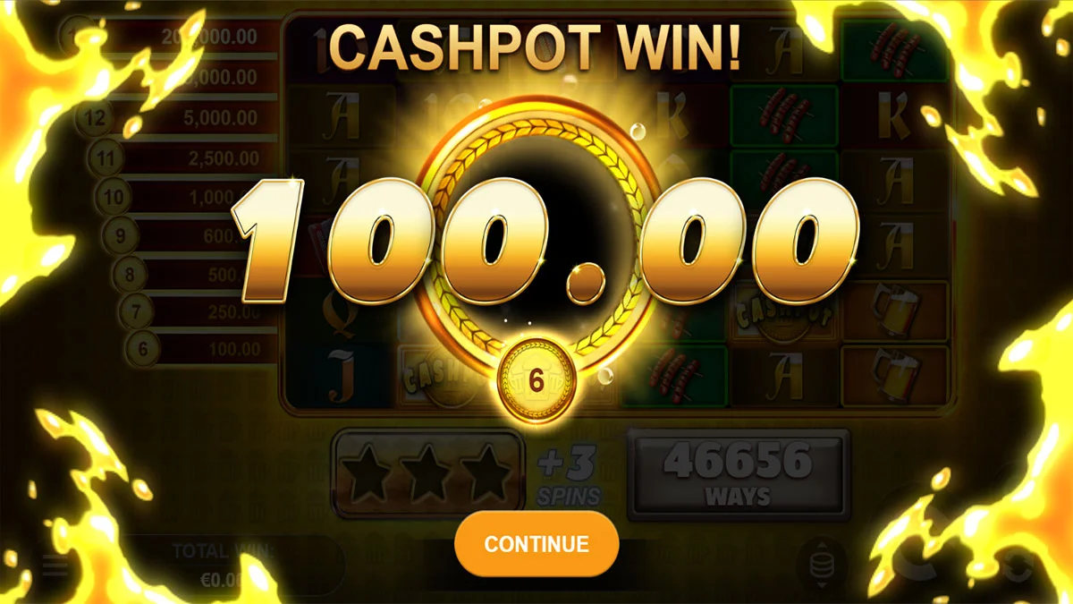 Cashpot Kegs 50K Win