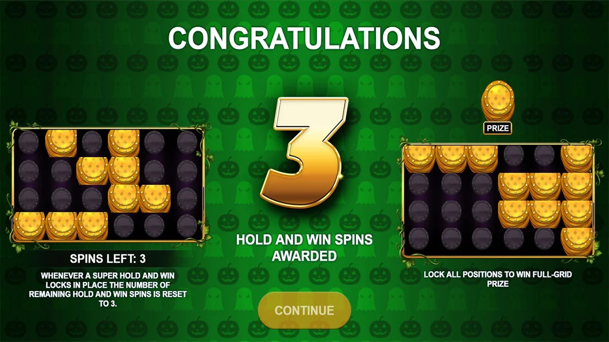 Joker Halloween Hold and Win HoldnSpin