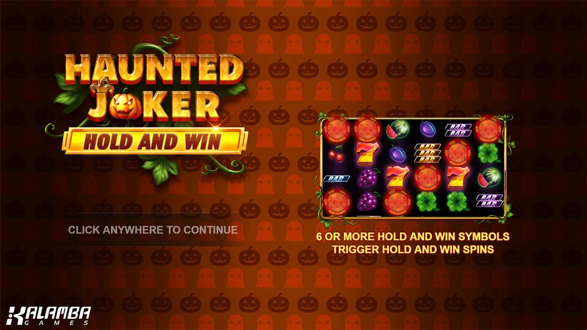 Joker Halloween Hold and Win Homescreen