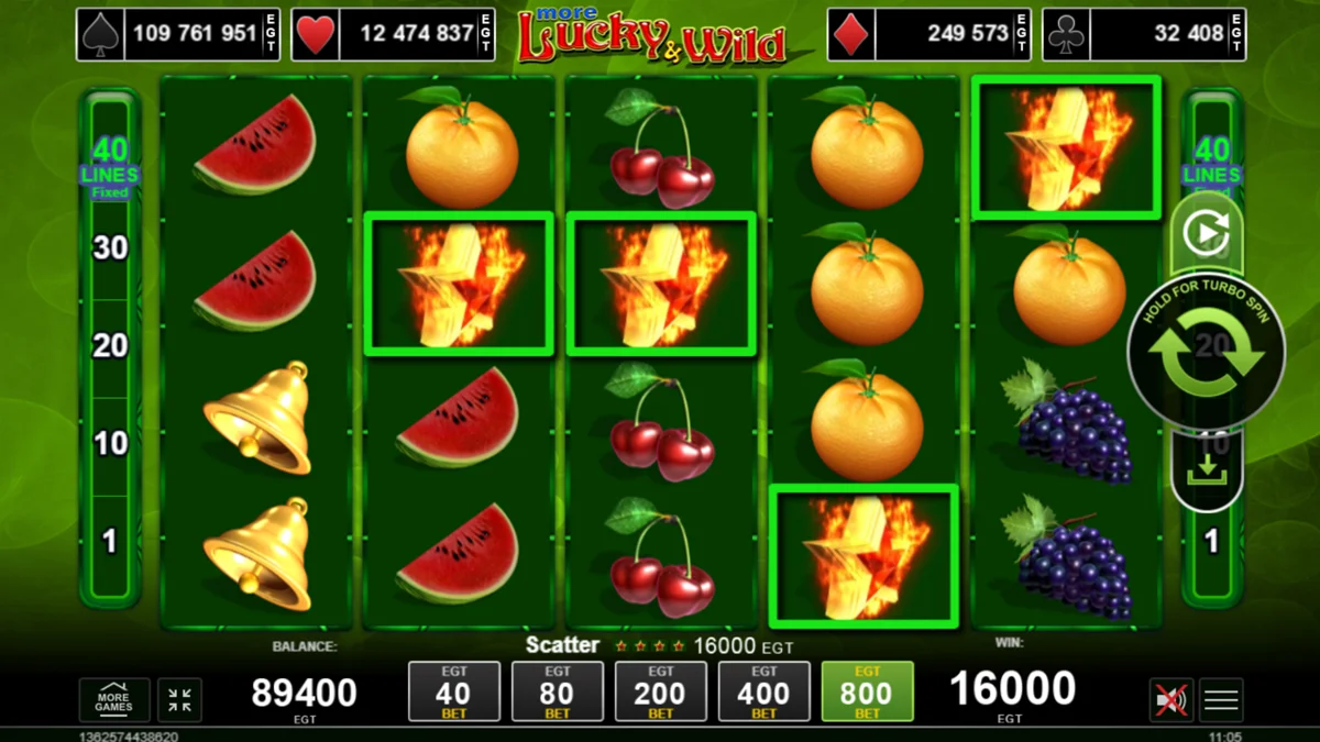 More Lucky & Wild Win