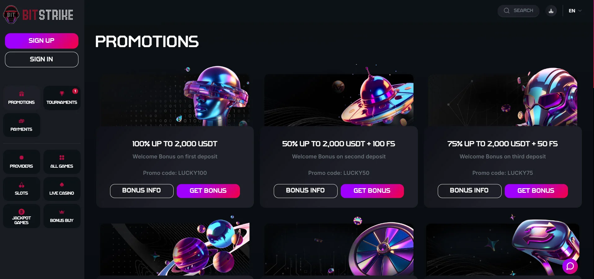 Bitstrike Casino Promotions