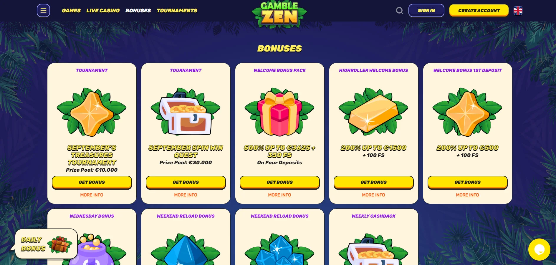 GambleZen Casino Promotions