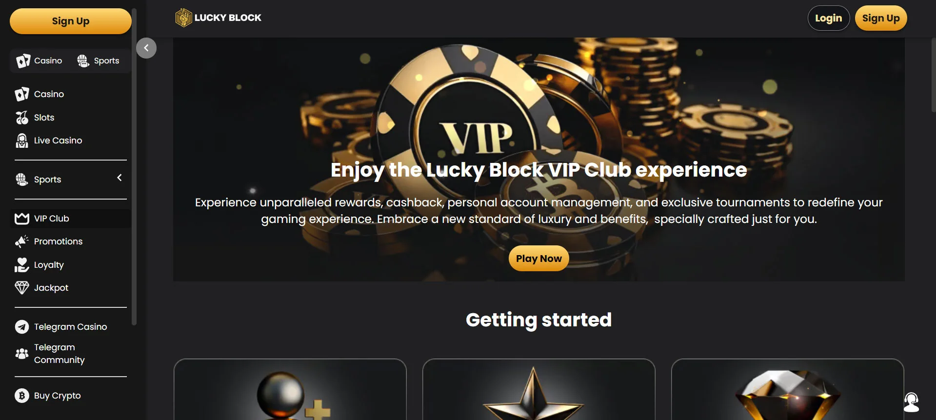 Lucky Block Casino VIP Club