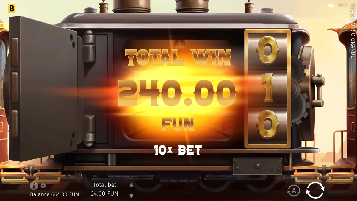 Train To Rio Grande Bonus Round Win