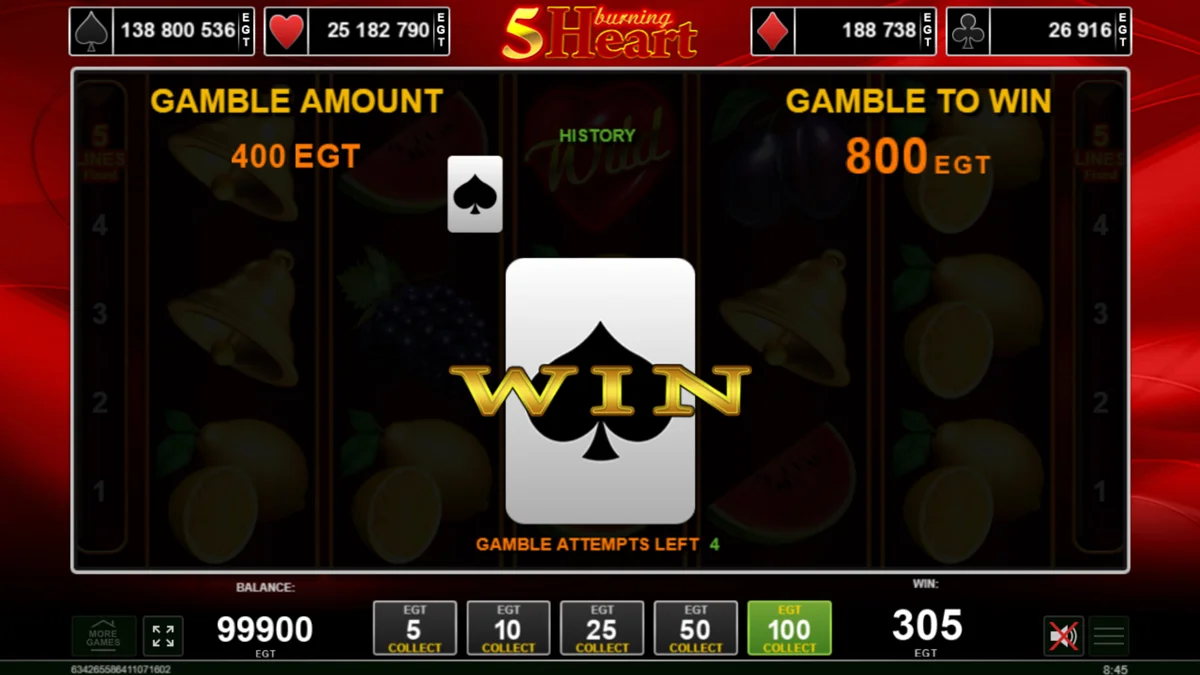 5 Burning Heart Gamble Round