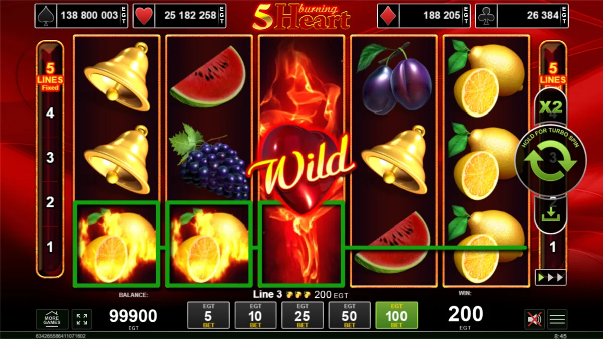 5 Burning Heart Win