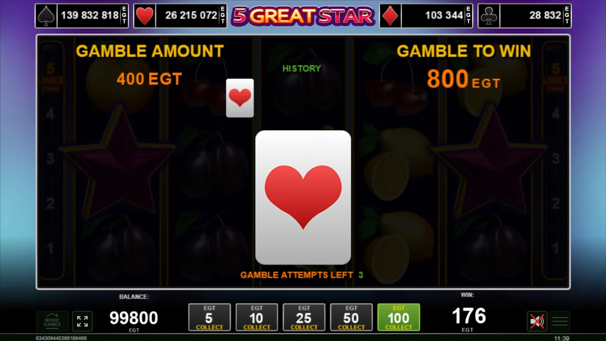 5 Great Star Gamble Round