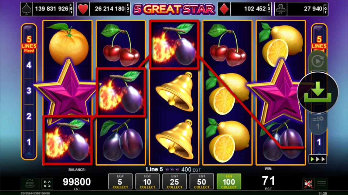 5 Great Star Win