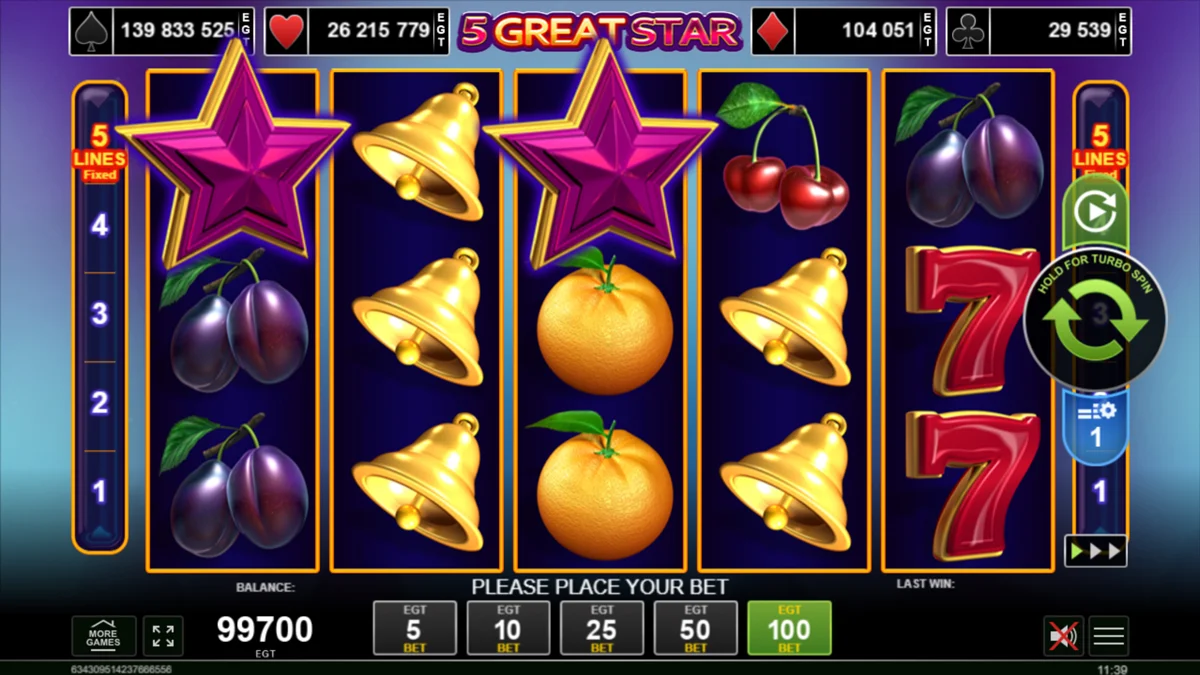 5 Great Star base Play