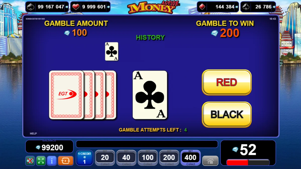 Action Money Gamble Round
