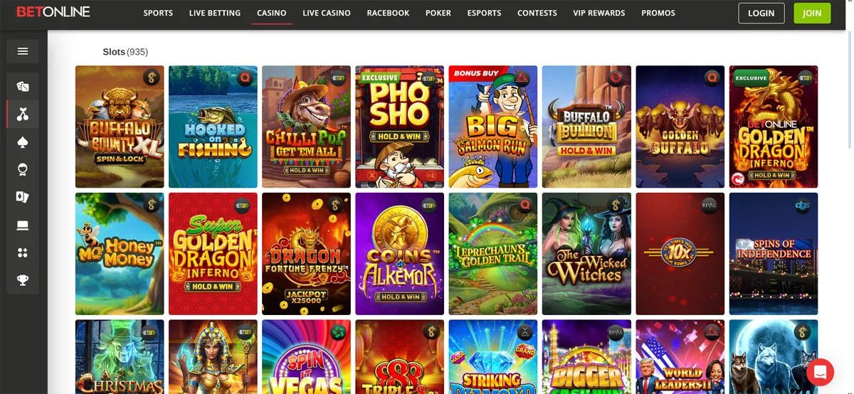 Betonline.ag Casino Slots