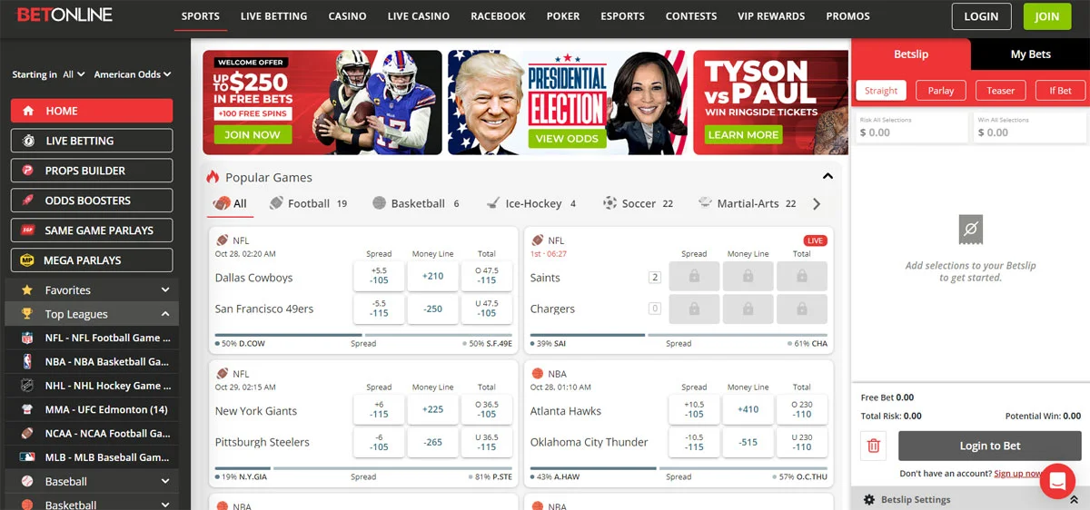 Betonline.ag Casino Sportsbook