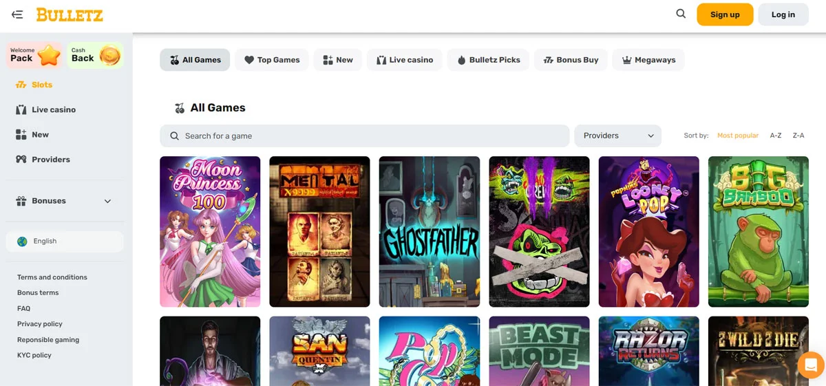 Bulletz Casino Slots