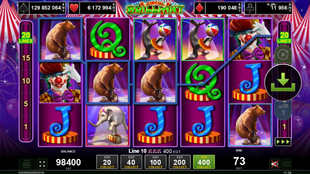 Circus Brilliant Win