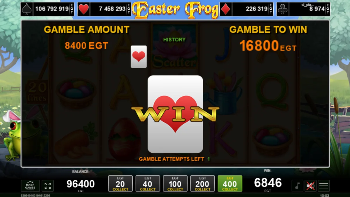 Easter Frog Gamble Round