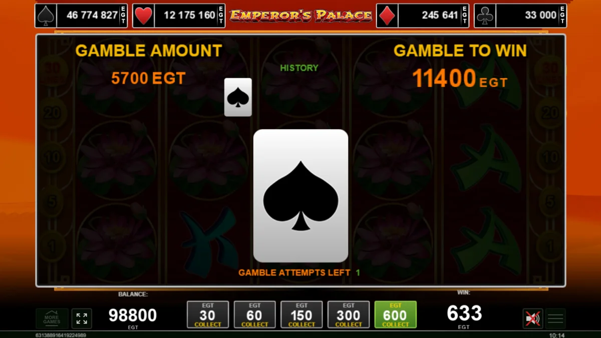 Emperor's Palace Gamble