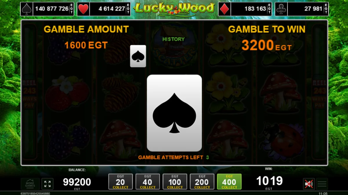 Lucky Wood Gamble Round