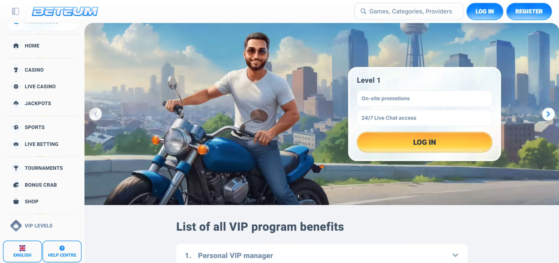 Beteum Casino Loyalty Program