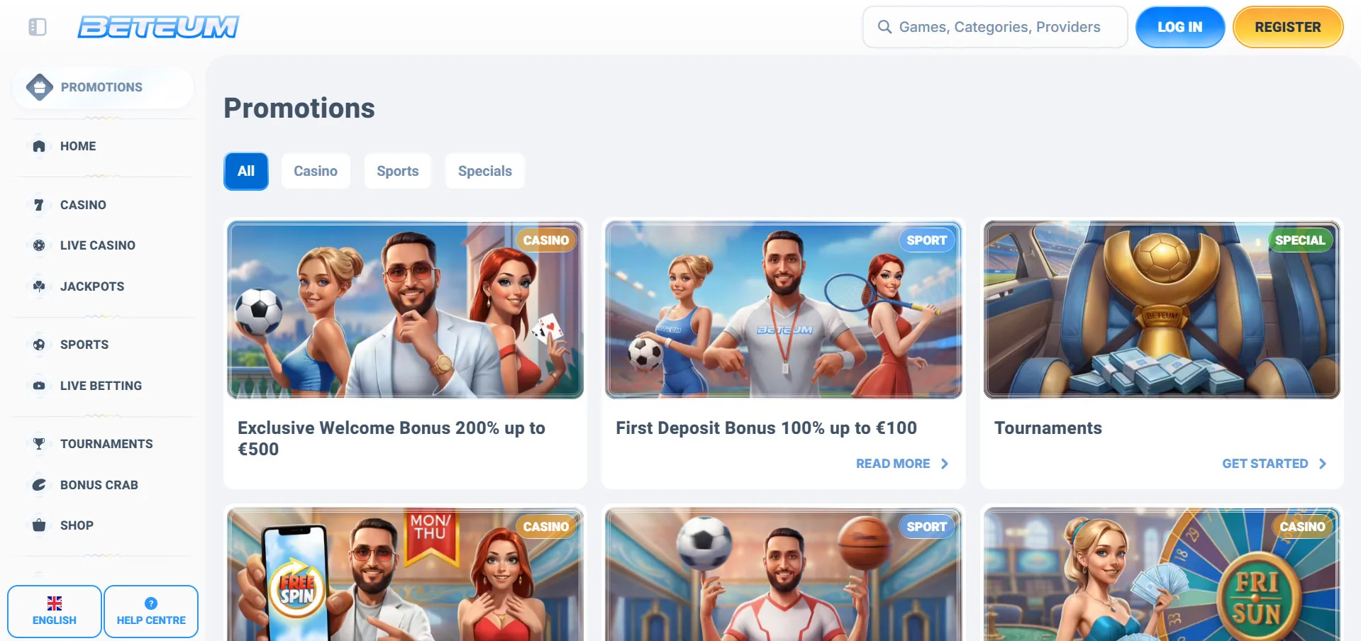 Beteum Casino Promotions