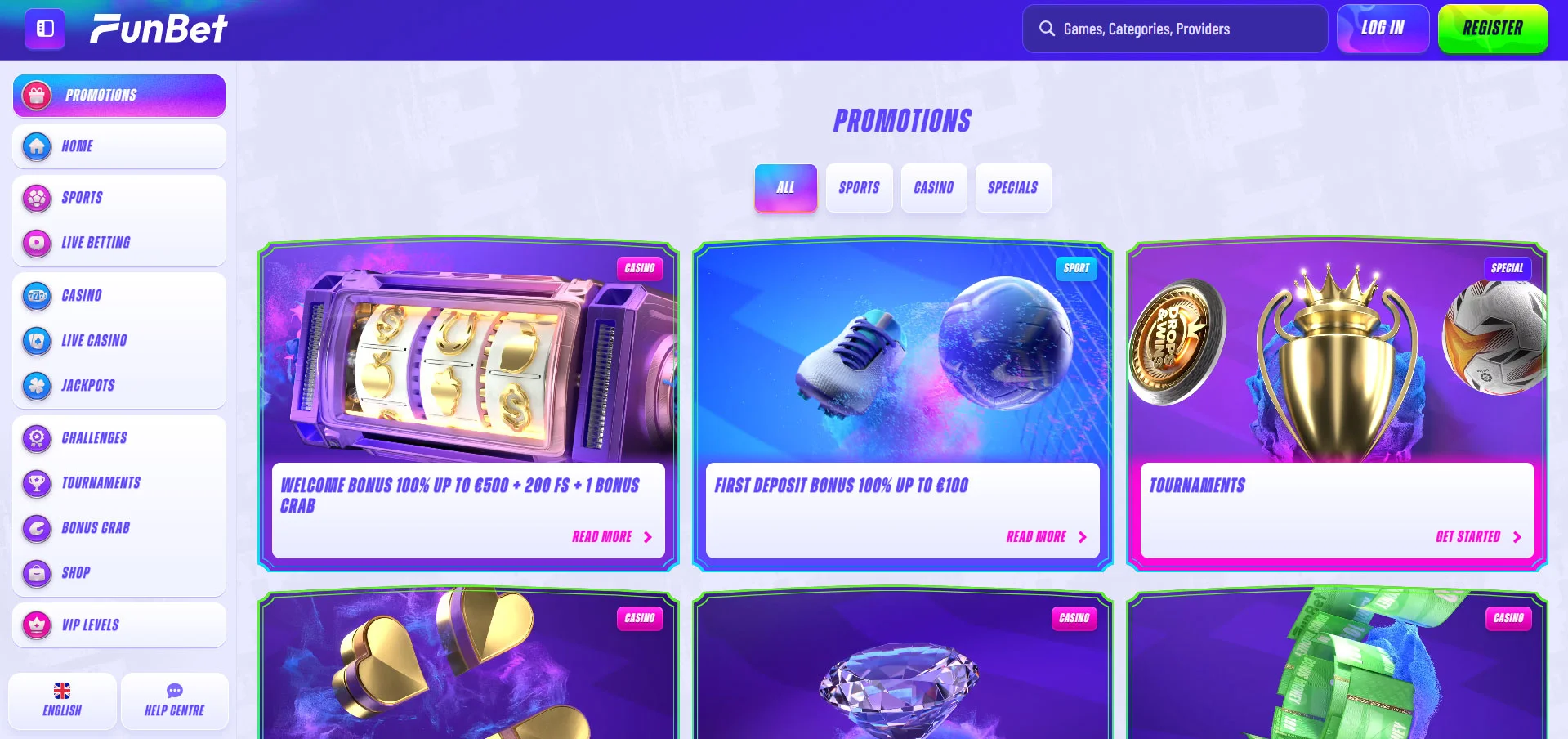 Funbet Casino Promotions