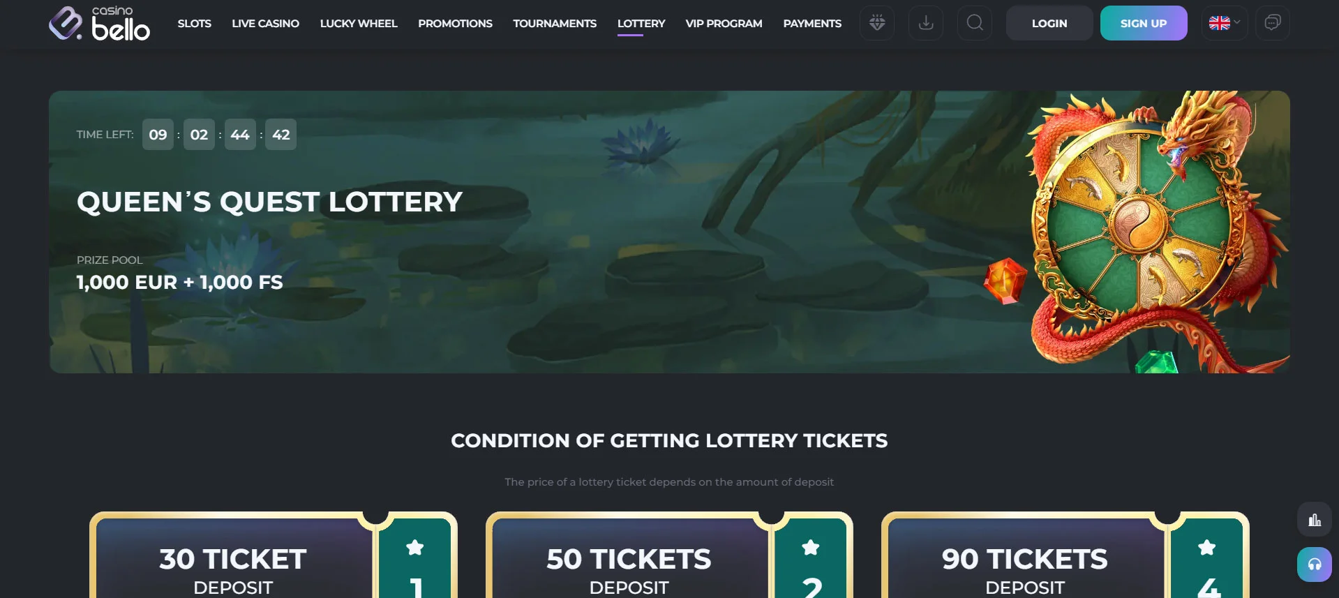 Casino Bello Lottery