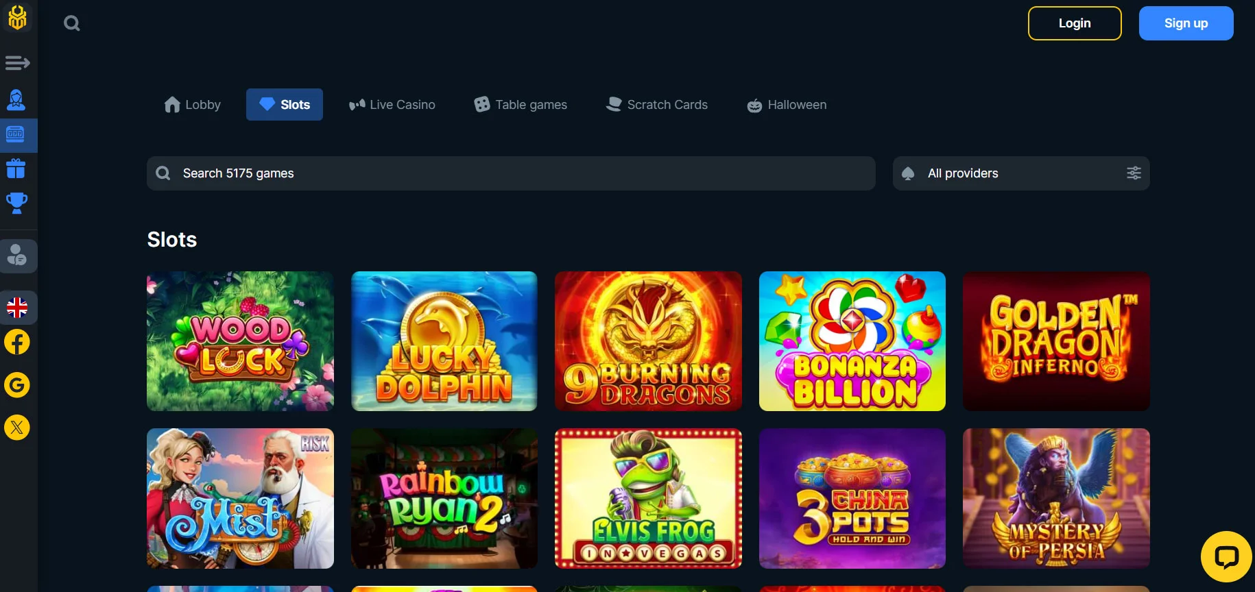 Book of Bet Casino Slots Section