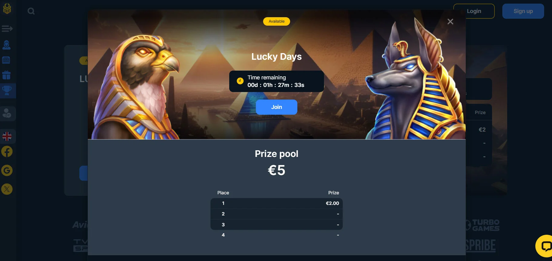Book of bet Casino Tournaments